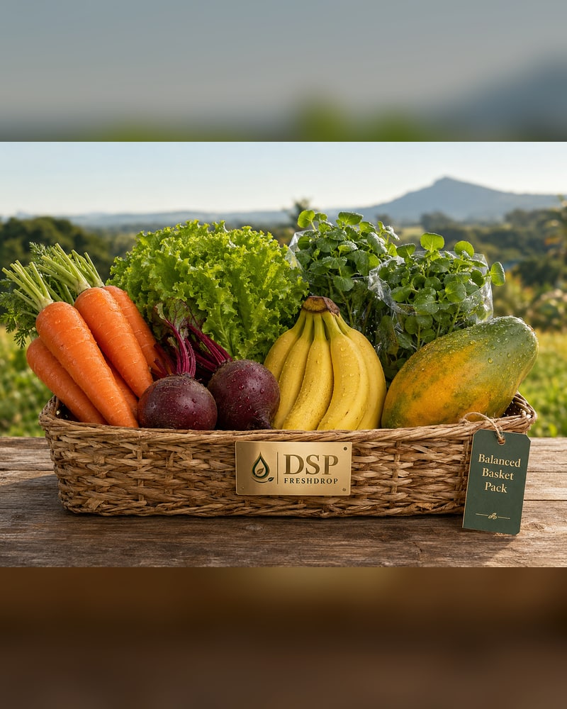 Balanced Basket Pack from the DSP FreshDrop harvest