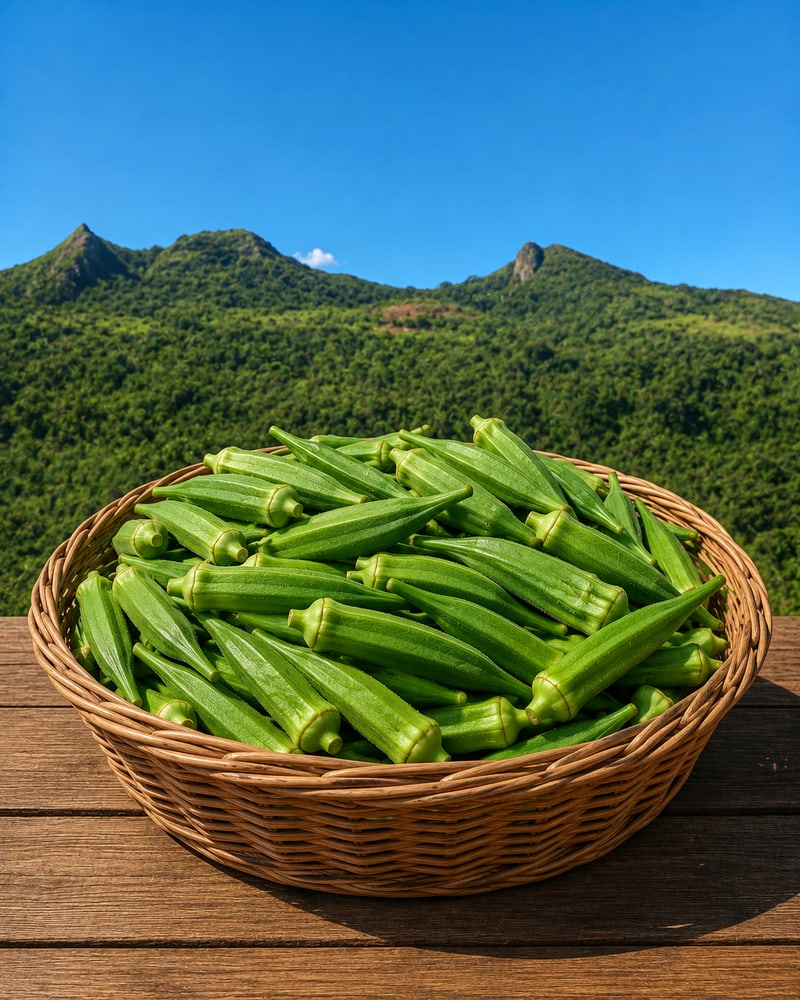Ladyfinger — Okra from the DSP FreshDrop harvest